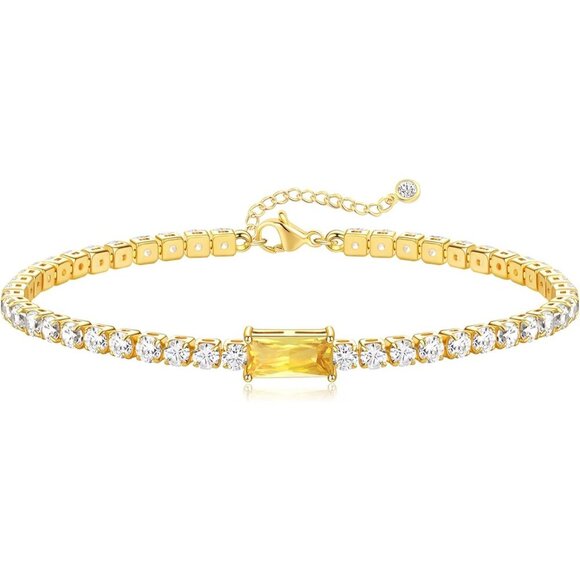 Trendy Adjustable Gold Birthstone Bracelets - Perfect Gift for Friends & Family main image 9